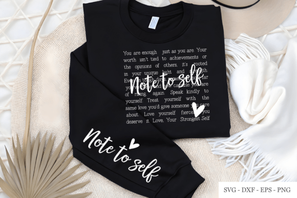 Download Note to Self SVG, Motivational SVG, Png - Motivational svg Collection