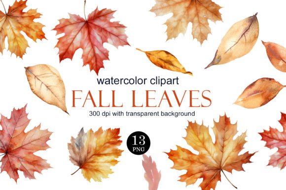 Download Watercolor Fall Leaves Clipart PNG - Fall leaves Collection