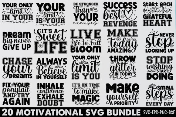 Download Motivational Svg Design Bundle File - Motivational svg Collection