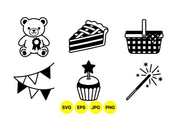 Download Cute Celebration Icon SVG Pack - Celebration Collection
