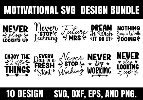 Download Motivational SVG Design Bundle - Motivational svg Collection