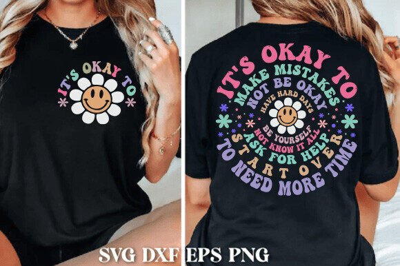 Download It's Okay Svg,Motivational Quote Svg Png - Premium Resources