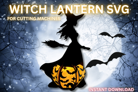 Download Witch Lantern Cutting Machine SVG - Cutting machine svg Collection