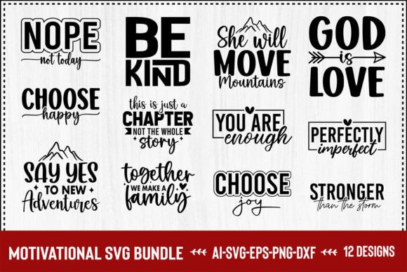 Download Motivational SVG Design Bundle - Motivational svg Collection