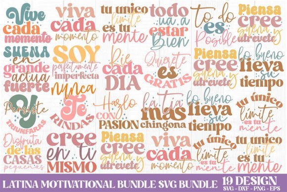 Download Latina Motivational SVG Bundle - Motivational svg Collection